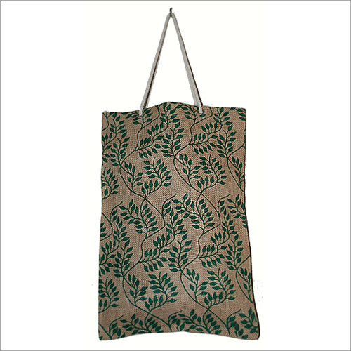 Gray & Green Printed Packaging Bags