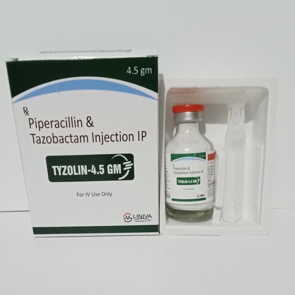 Tyzolin 4.5gm injection (Piperacillin And Tazobactam Injection)