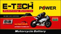 ERC E-TECH POWER 4 LB Self Start Motorcycle (100cc - 110cc)