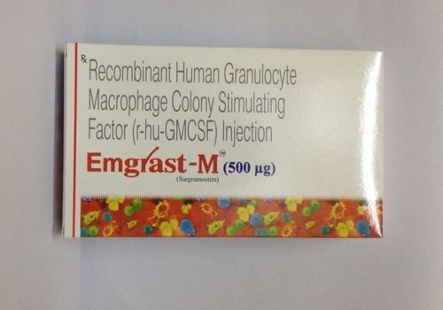 R-hu-gmcsf Injection - 500 mcg, Subcutaneous, Refrigerated | Stimulates WBCs, Treats Neutropenia, Fast-Acting, Safe and Effective
