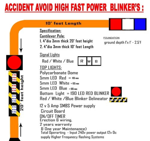 Accident Avoid High Fast Power Blinkers