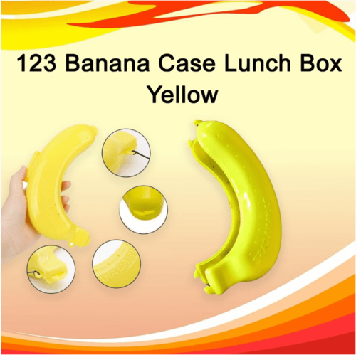 Banana Case Lunch Box Yellow