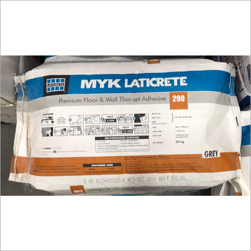Myk Laticrete 290 Grey Floor And Wall Thin Set Adhesive Grade: Industrial Grade