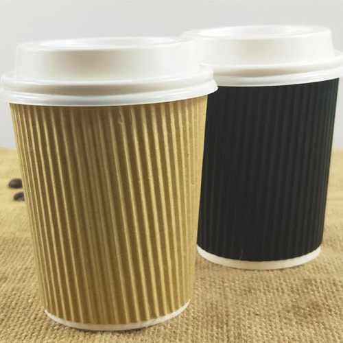 Printed Double Wall Paper Cup With Sipper Lid