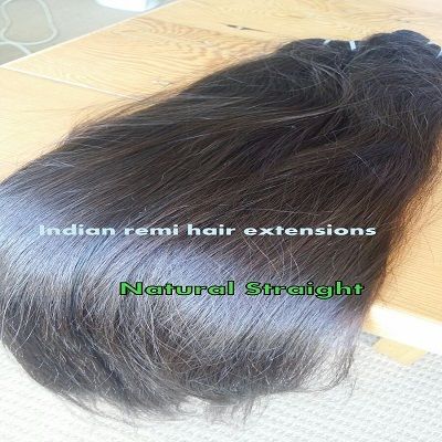 Natural Straight Hair Temple Donated Hair single donor hair