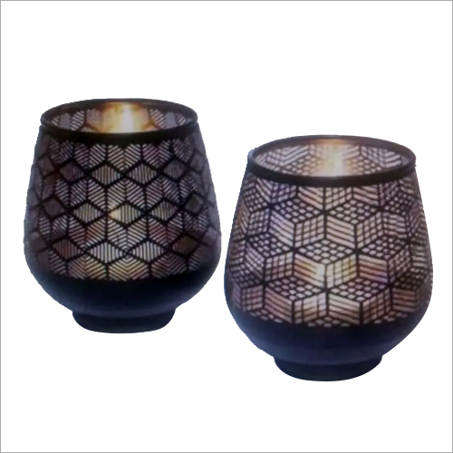 Artificial Glass Candle Holder