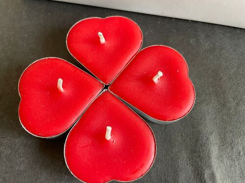 Heart Shaped T Lite Candle