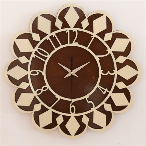 Designer Wall Clock - Plywood & Machine Crafted Multicolor Available in Various Sizes & Patterns | Elegant Timepiece for Interior Decoration