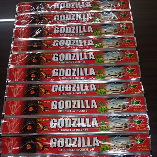 Godzilla Citronella Incense Packaging Bags