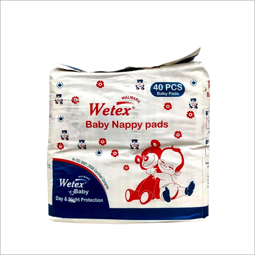 40 Pcs Baby Nappy Pads - Cotton Material, Medium Size | Ideal for Comfortable Baby Care and Easy Clean-Up