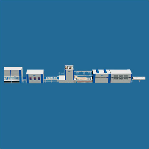 Industrial Thermo Forming Line With Integrated Cleaning And Glue Spraying Line