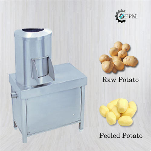Potato Peeling Machine - Stainless Steel, 18x28x35 cm | High Efficiency, 0.5 HP, Automatic, 1 Year Warranty, 150 Kg Capacity