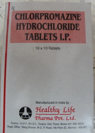 Chlorpromazine Hydrochloride Tablets Ip 25 Mg By HEALTHY LIFE PHARMA PVT. LTD.