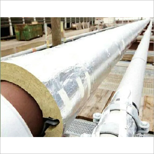 Rockwool Pipe Section On Pipe