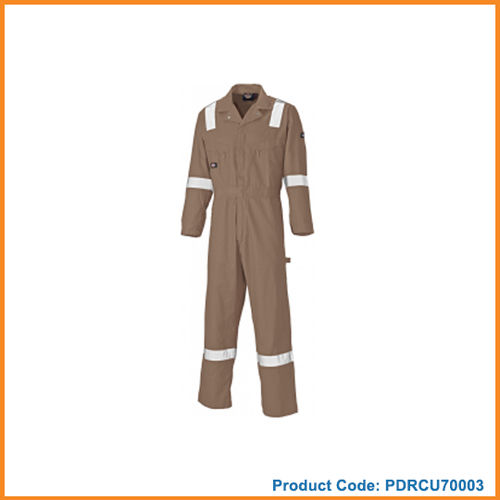 Cheap Price 100% Cotton Khaki Color Workwear Safety Coveralls