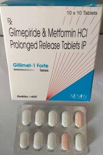 Glimepride & Metformin HCl Prolonged Tease Tablets IP