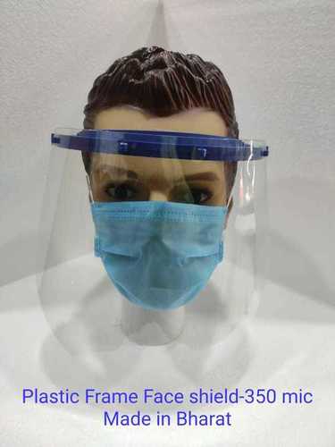 Plastic Frame Face Shield 350 Micron Gender: Unisex