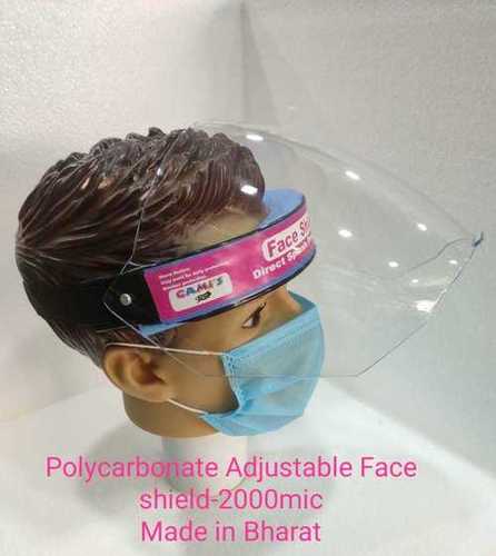 Polycarbonate Adjustable Face Shield 2000 Micron Gender: Unisex