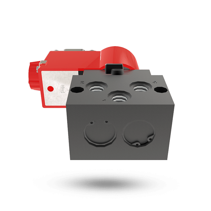 5/2 Internal Pilot Operated Single Solenoid Poppet Valve