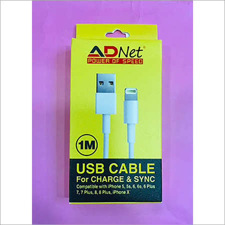 ADNET HIGH SPEED IPHONE CHARGING AND DATA TRANSFER  CABLE 3.4 AMP 1 MTR