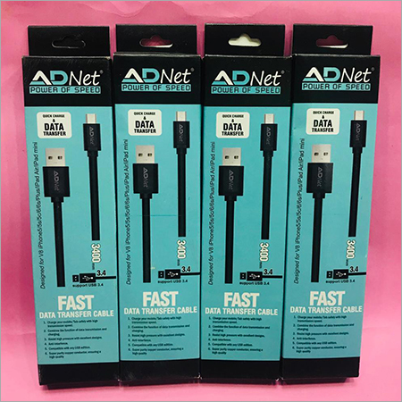 ADNET USB TO MICRO 2.4 AMP CABLE  1 MTR