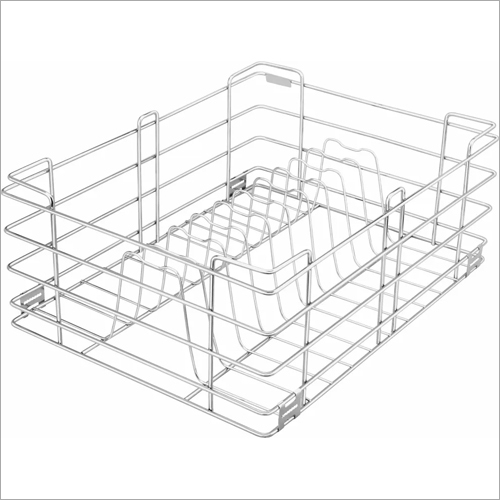 Stainless Steel Plate Storage Wire Basket