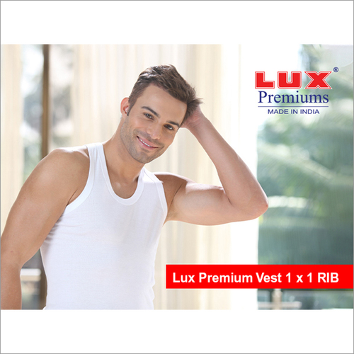 Lux Premium  Pack Mens White Vest