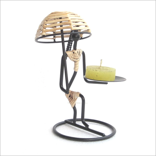 Wrought Iron Candle Holder By SURYA EXIM