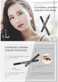 JingLuo And Heartbeat Anti-halo Waterproof and oil proof Liquid Eyeliner