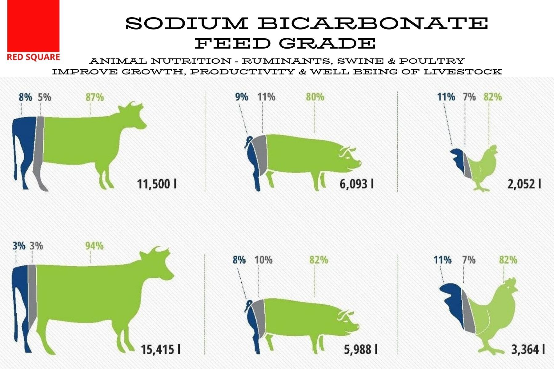 Sodium Bicarbonate - Feed Grade - RED SQUARE