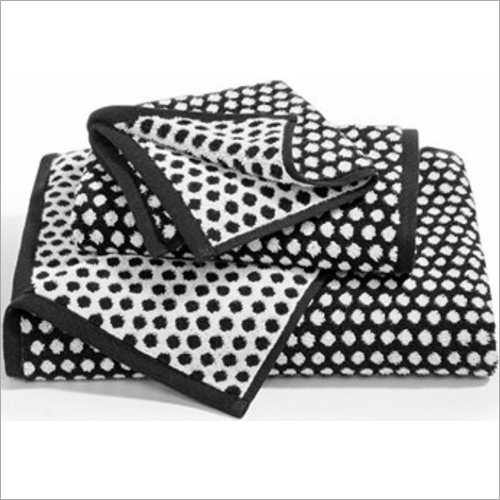 Solid Bath Dotted Printed Towel