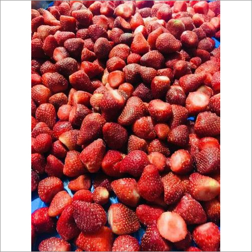 Red Frozen Strawberries