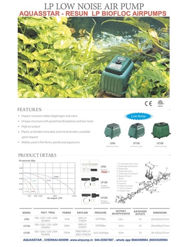 LP-200 BIOFLOC AIR PUMP