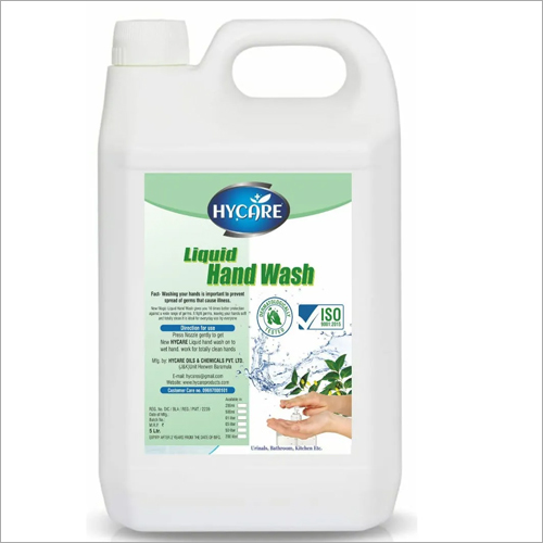 5 Ltr Liquid Hand Wash Ingredients: Natural Pearl