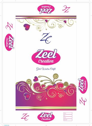 Garment Packaging Box - Duplex Board, 9.5" x 14.5" x 2" Size | Glossy Lamination, Rectangular Shape, UV Offset Printing