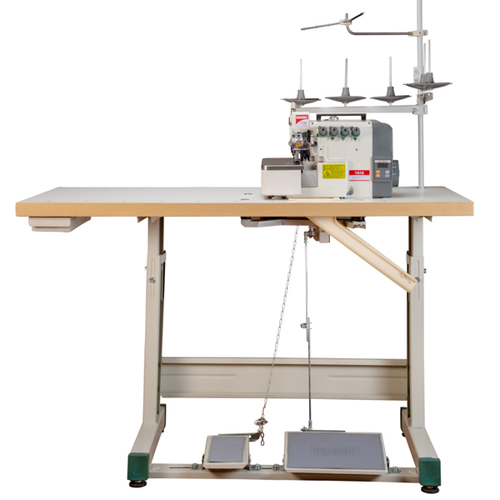 Usha Overlock 747E - 4 Thread Automatic Sewing Machine 6000 Stitch/Min Speed Zig-Zag & Straight Stitch 2-Year Warranty Electric & Manual Operation White Color