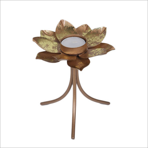 Flower Tea Light Candle Holder With Stand