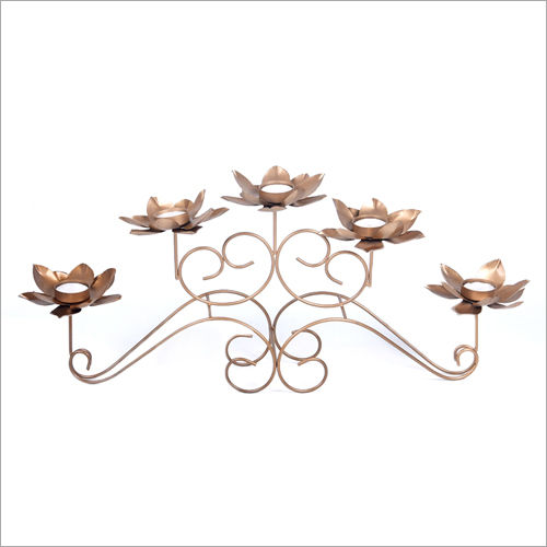 5 In1 Flower Tea Light Candle Holder With Stand