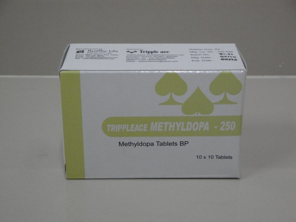 Trippleace Methyldopa - 250