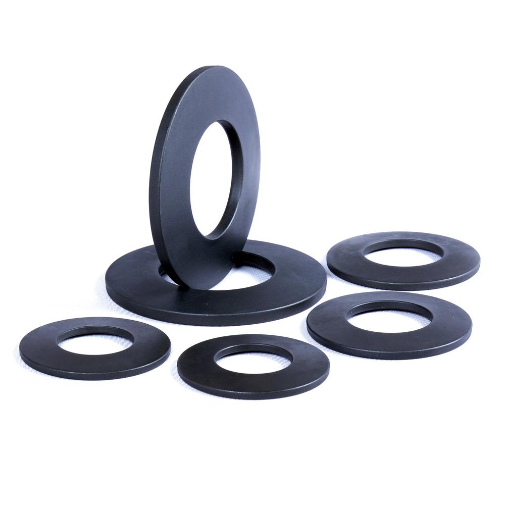 Disc Spring Washer As Per Din 2093 - 50crv5 Spring Steel, Variable Size , Black Conical Shape, Ideal For Fastener Applications