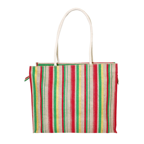 PP Laminated Jute Bag With Rope Handle