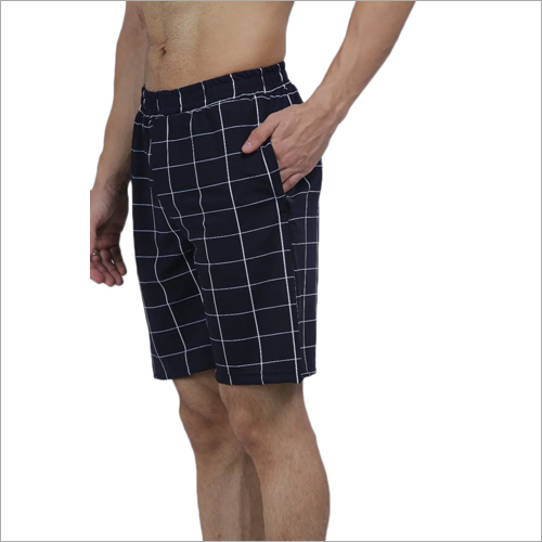 Mens Check Shorts - Cotton Material , Available in Various Sizes with Stylish Checked Pattern for Adult Males