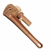 Non Sparking Pipe Wrench - Aluminum Bronze & Copper Beryllium, 6" To 48" Size, Brass & Copper Finish, Ideal For Hazardous Environments