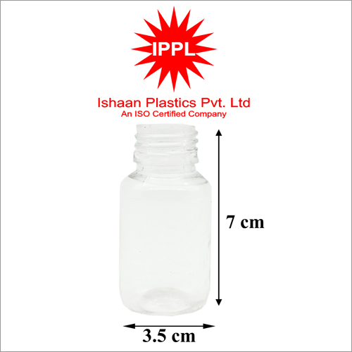 25MM 3.5x7cm 50ml Pet Plastic Pharma Bottle without cap