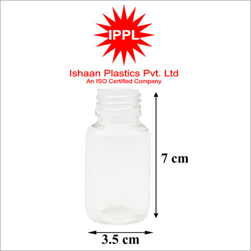 25MM 3.5x7cm 50ml Pet Plastic Pharma Bottle without cap