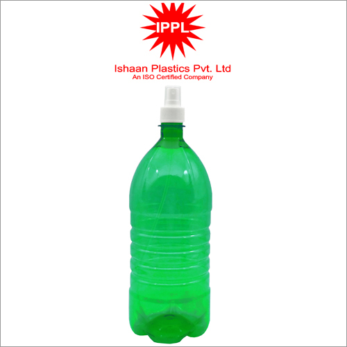 28MM Green Pet Plastic Pharma Bottle With 2000ml PP Mist Cap By ISHAAN PLASTICS PRIVATE LIMITED