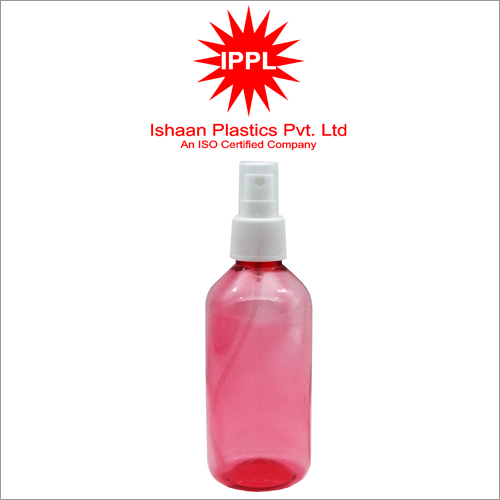25MM Red Pet Plastic Pharma Bottle With PP Mist Cap