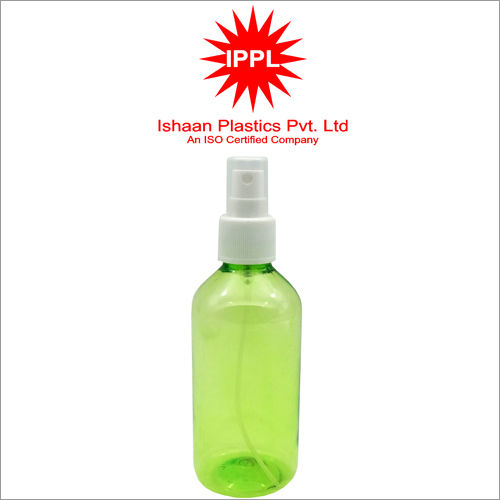 25MM Green Pet Plastic Pharma Bottle With PP Mist Cap