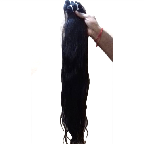 Virgin Straight Human Hair Extension - 26 Inch Length, Black Indian Human Hair