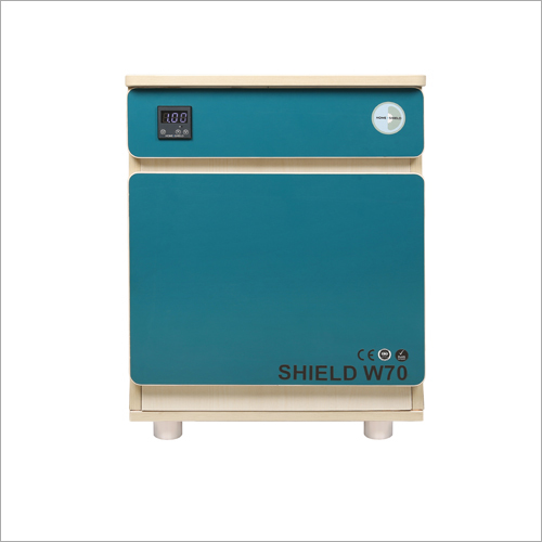 Mild Steel Teal Pine Blue With Caster Legs Uv Sterilization Box